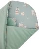 EKO Zavinovačka bavlnená s kokosovou vyberateľnou vložkou VELVET Dogs Mint 75x75 cm