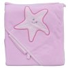 Froté ručník - Scarlett hvězda s kapucí - růžová