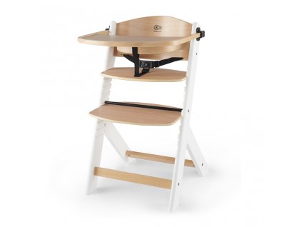 KINDERKRAFT Stolička jedálenská Enock White wooden, Premium