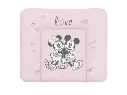 CEBA Podložka prebaľovacia mäkká na komodu (85x72) Disney Minnie & Mickey Pink