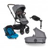 EASYWALKER Kočík kombinovaný Harvey3 Premium 4v1 Diamond Grey/Sky Blue