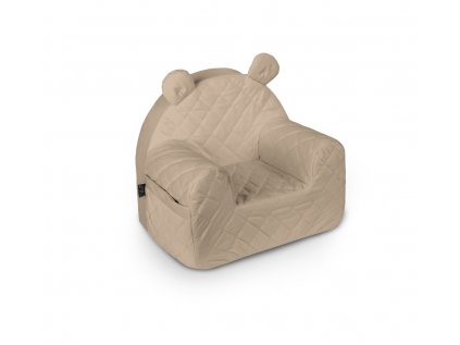 fotelik velvet beige
