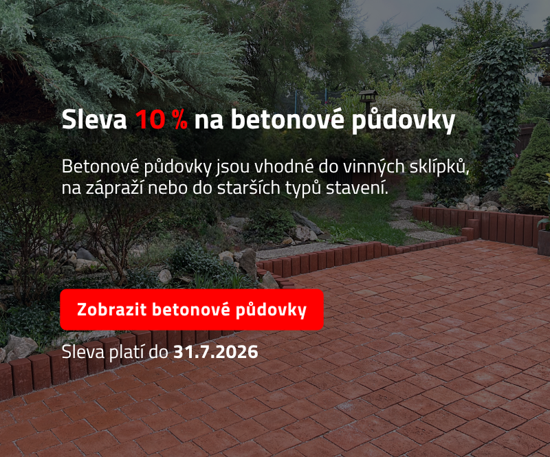 Sleva 10 % na betonové půdovky