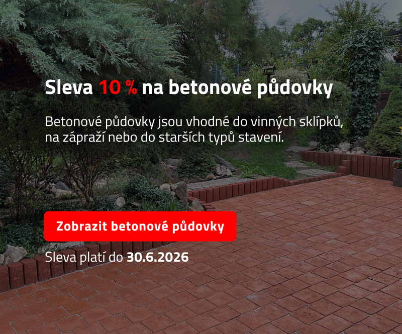 Sleva 10 % na betonové půdovky