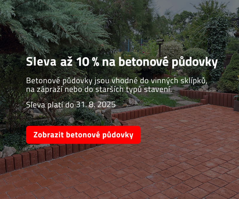 Sleva 10 % na betonové půdovky