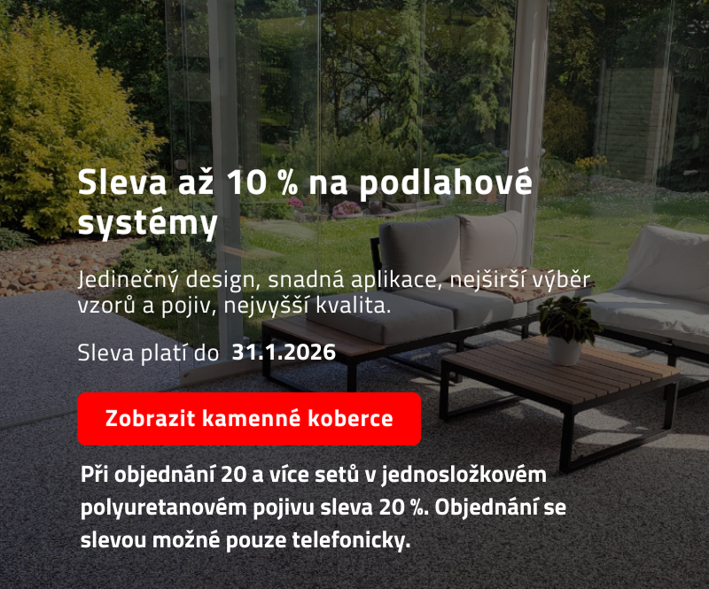 Sleva až 10 % na podlahové systémy
