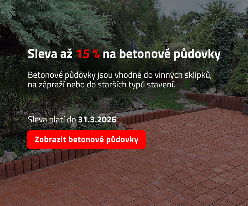 Sleva 10 % na betonové půdovky
