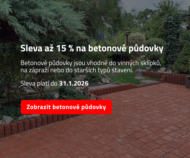 Sleva 10 % na betonové půdovky