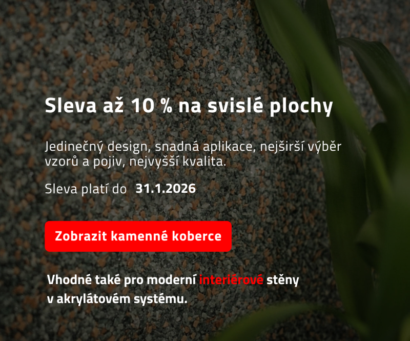 Sleva až 10 % na svislé plochy