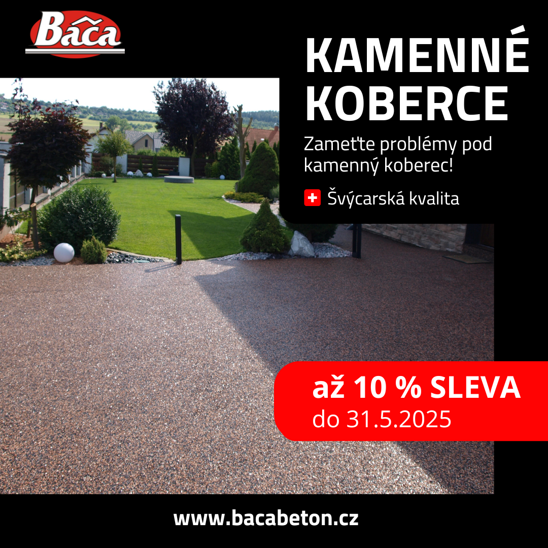 Kamenné koberce na podlahu - sleva