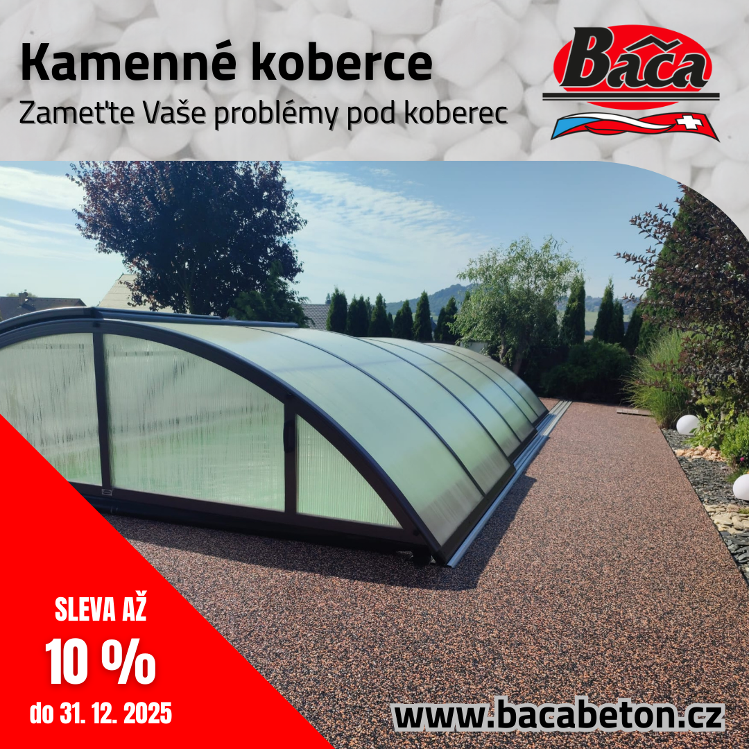 Kamenné koberce na podlahu - sleva