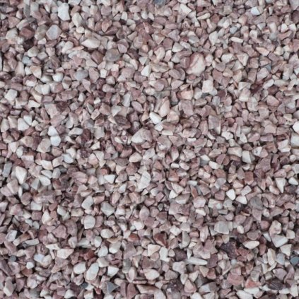 Okrasné kamenivo Vápenec růžový (kvarcit)