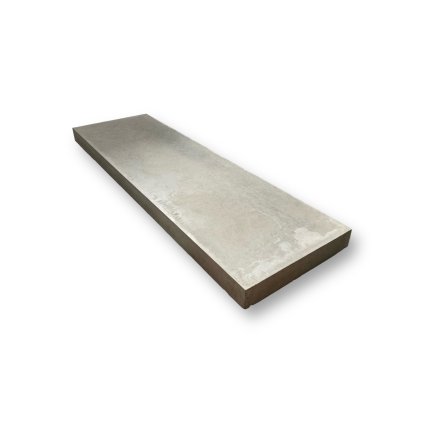 Betonová stříška na zídky a plotové dílce – rovná, hladká (100 × 40 × 5 cm)