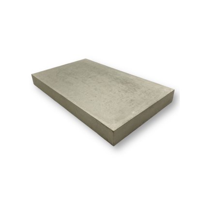 Betonová stříška na zídky a plotové dílce – rovná, hladká (50 × 45 × 5 cm)