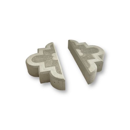 Krajovky k zámkové dlažbě - Mozaika 4,5 cm (půlky)