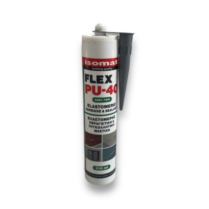 ISOMAT FLEX PU 40 Elastomerový lepicí tmel, šedý, 310 ml