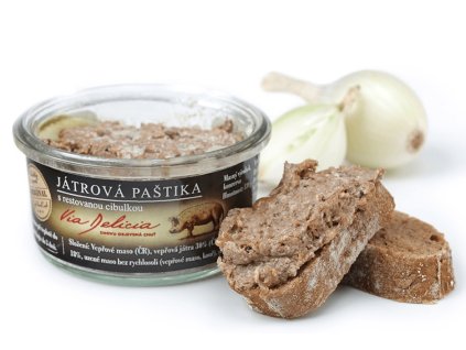 jatrova pastika s restovanou cibulkou
