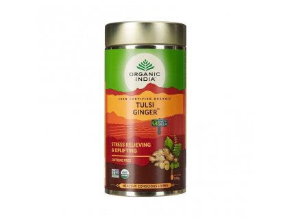 tulsi ginger sypany caj organic india