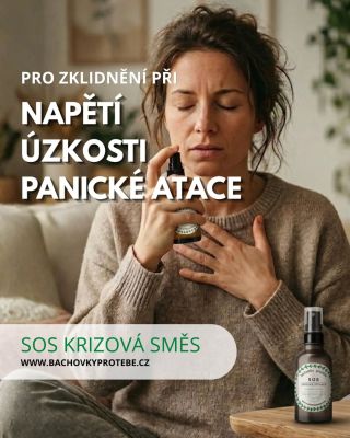 Napětí. Úzkost. A někdy až panická ataka… bez varování, uprostřed běžného dne. 🌿 SOS krizová směs Bachových esencí je naše...