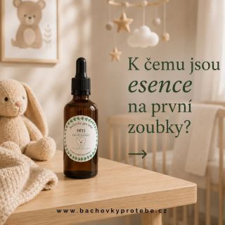 BACHOVY ESENCE PRVNÍ ZOUBKY ✨️ . Chceš vědět víc? Scroluj prstem do leva 💧 . www.bachovkyprotebe.cz . #bachovyesence...