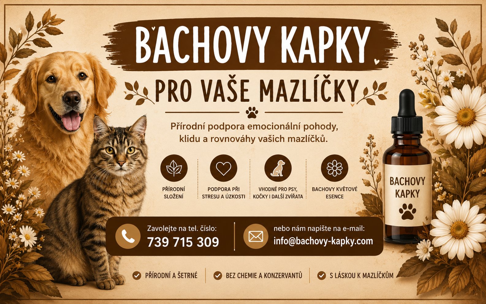 Bachovy kapky pro domácí mazlíčky