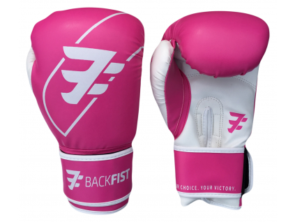 Backfist TG1 - Tréninkové boxerské rukavice růžové 10 OZ