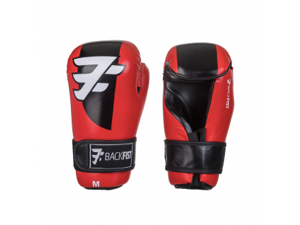 Semicontact gloves - BackFist Competition RED