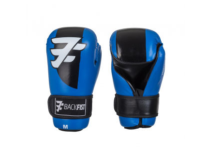 Otevřené boxerské rukavice BackFist Competition - modré