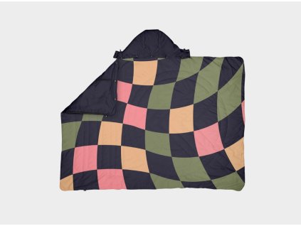 212.VOITED Blanket Travelblanket Wavecheck ng