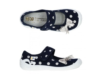 Domácí obuv 3F modrý puntík 4A3/17 (Velikost 30)