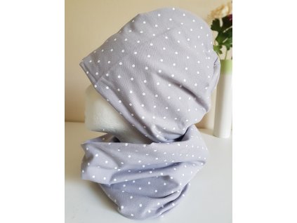 Nákrčník SVENGALI PUNTÍK ŠEDÁ (Velikost 52-56)