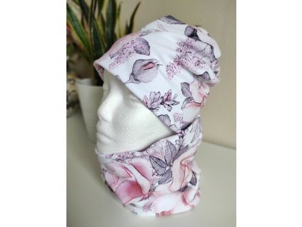 Nákrčník SVENGALI PIVOŇKY RŮŽOVO/ŠEDÁ (Velikost 50-54)