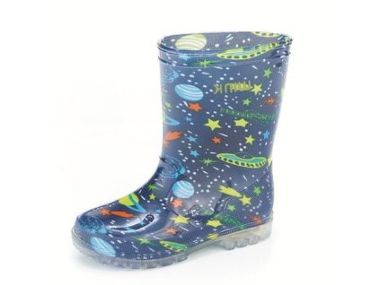 Holínky WINK vesmír LED (Velikost 21)