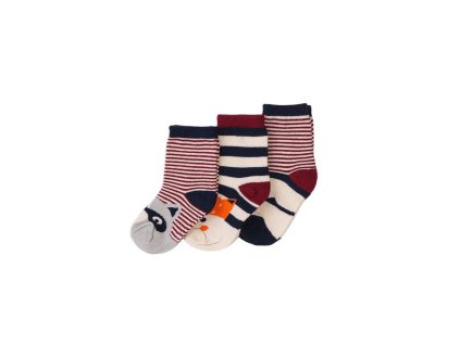 Ponožky Minoti 3 pack zvířátka (Velikost 20-21)