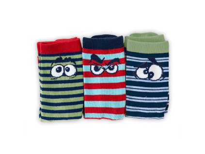 Ponožky 3pack FUNNY veselé PD0141-02 (Velikost 35-37)