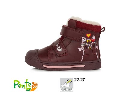 Zimní obuv Ponte20 Red DA07-3-846A (Velikost 22)