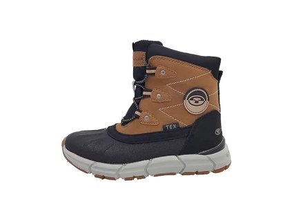 Zimní obuv TOM TAILOR black-cognac (Velikost 31)