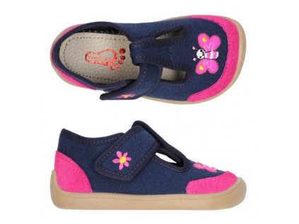 Domácí obuv 3F motýl 2BE8/2R (Velikost 21)