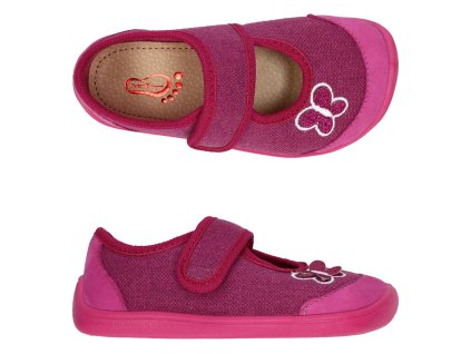 Domácí obuv 3F motýl pink 3BE2/8R (Velikost 27)