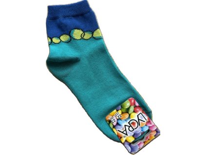 Dětské ponožky Novia 1503 bublinky petrolejové (Velikost 24-26)