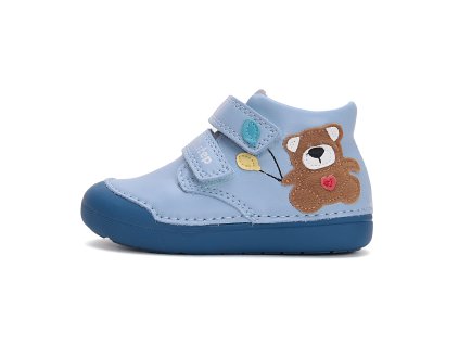 Celoroční obuv D.D.STEP S066-51917A Sky Blue medvídek (Velikost 22)