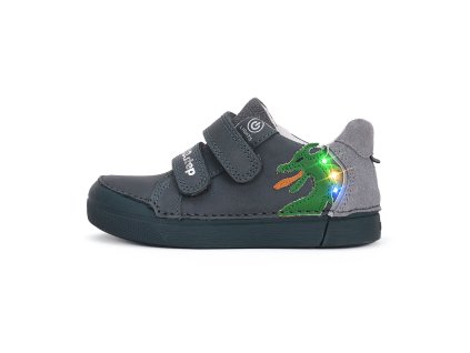 Celoroční obuv D.D.STEP S068-51124 Dark Grey blikací (Velikost 25)