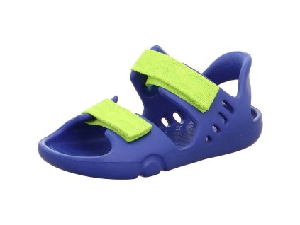 Barefoot sandály Superfit Splash 1-000991-8000 modrá/zelená (Velikost 25)