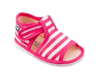 Domácí obuv RAK 100014-3 růžový proužek (Velikost 21)