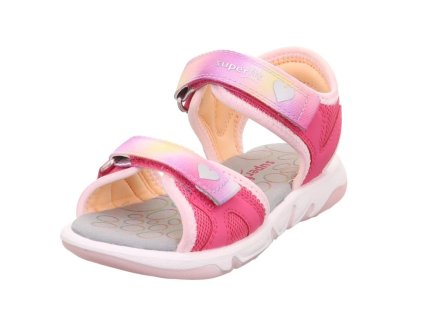 Dívčí sandálky Superfit PEBBLES 1-009540-5500 růžové (Velikost 29)