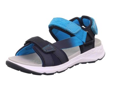 Chlapecké sandály Superfit Criss Cross 1-000580-8040 modré (Velikost 27)