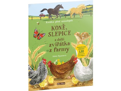 kone slepice a dalsi zviratka z farmy kniha samolepek