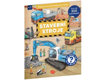 64896 muj prvni samolepkovy sesit stavebni stroje