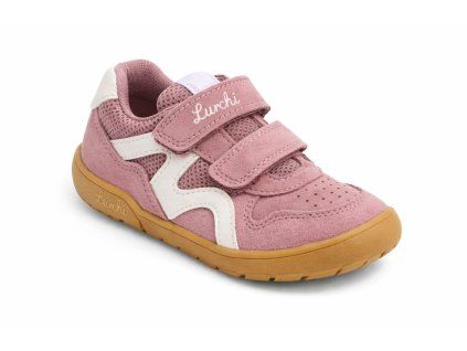 Lurchi Jamin Barefoot Rose/White – dětské barefoot tenisky
