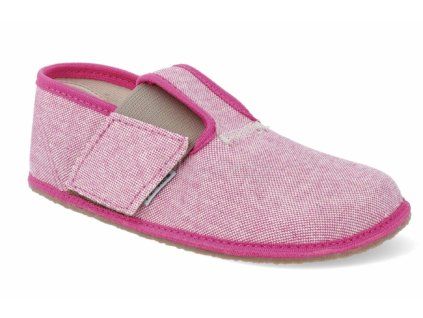 Dívčí barefoot bačkory PEGRES BF 01 růžová (Velikost 34)